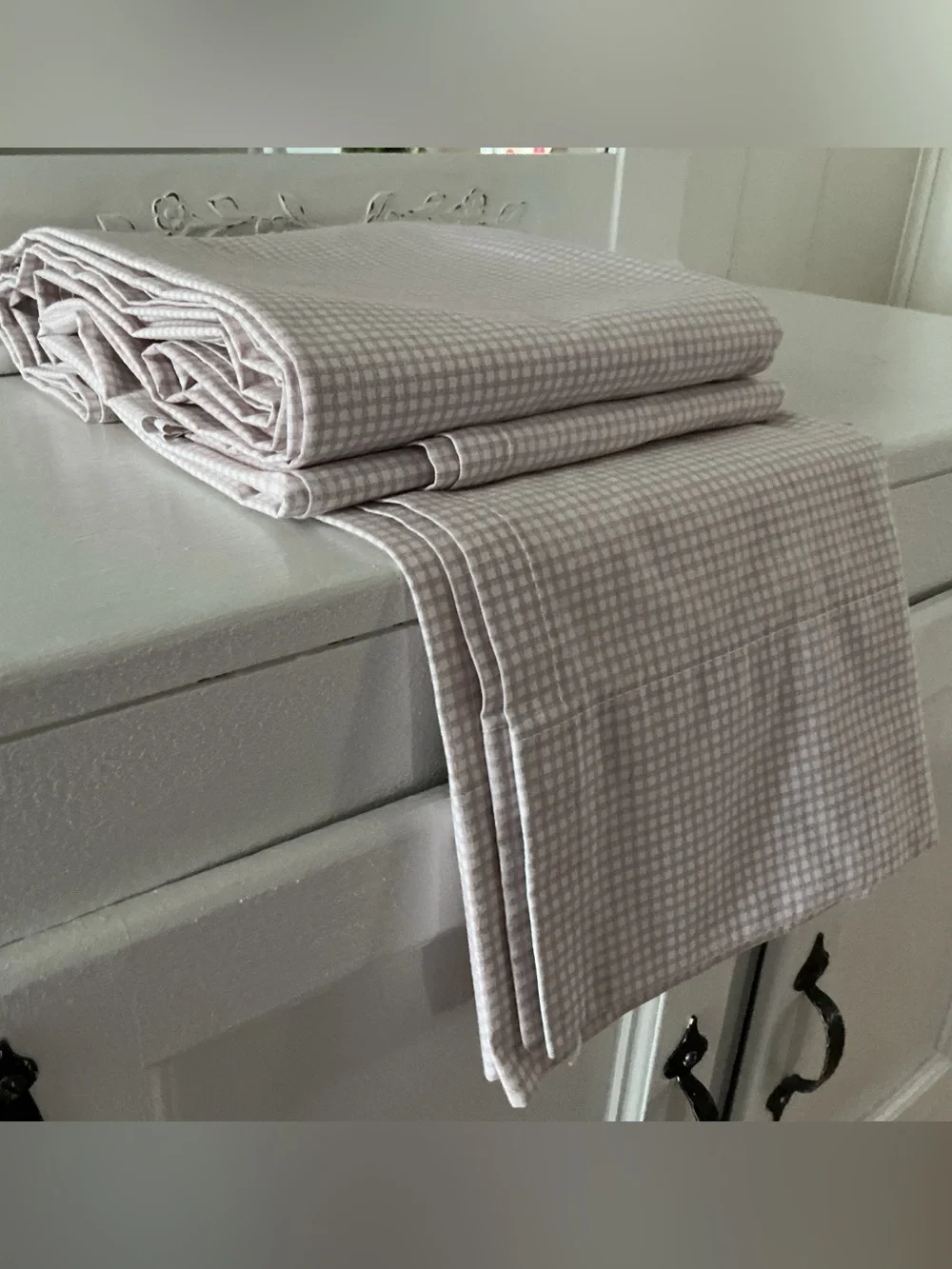 Vintage Wamsutta Gingham Bedsheet